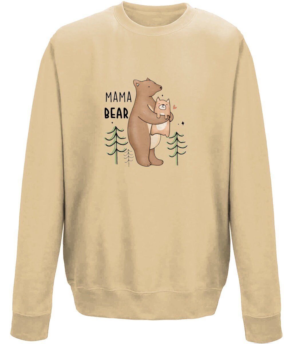 Mama bear mother's day sweatshirt - BoundlessLoveStore - X-Small - Desert Sand - Custom Mom Sweater - Custom Mum Jumper