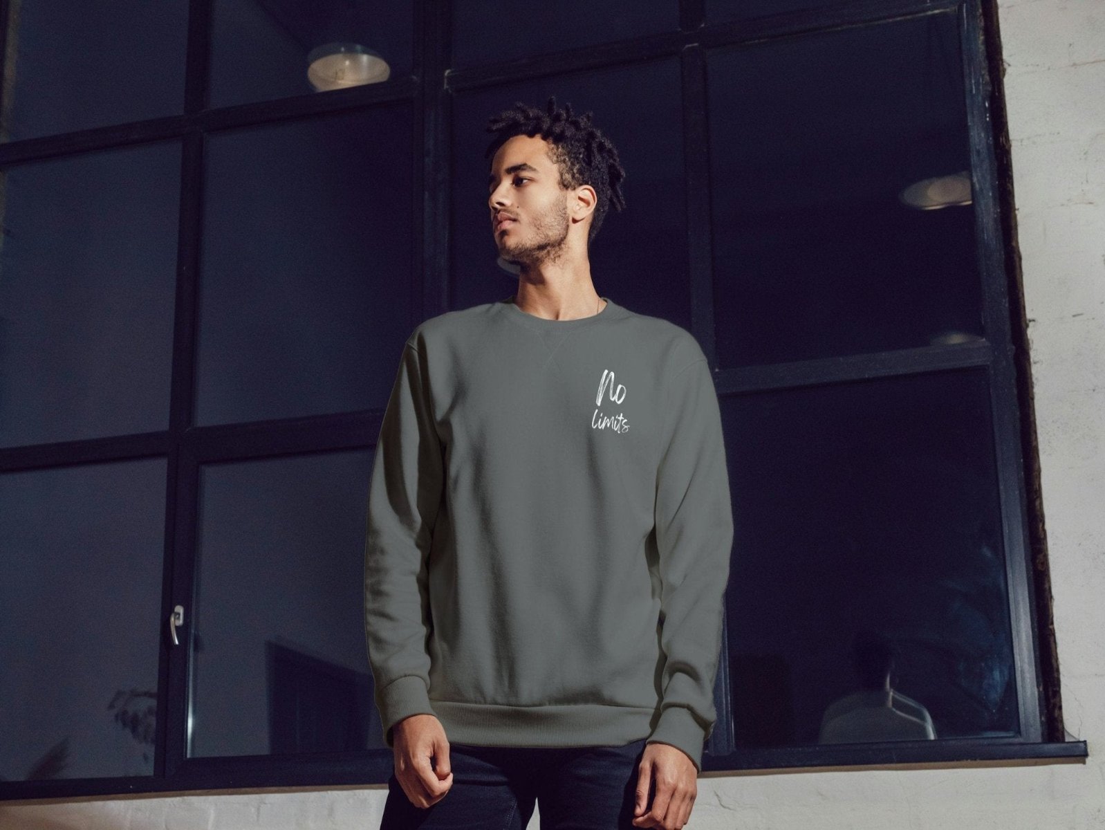 No Limits Crew Neck Unisex Sweatshirt - BoundlessLoveStore - XS - Charcoal - Clothing - College Sweatshirt