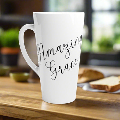 Amazing Grace jumbo latte mug - BoundlessLoveStore - - birthday gift friend - Christian mug gift