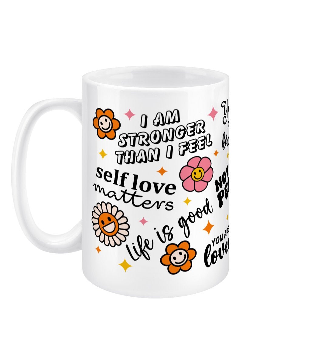 Be Kind to Your Mind Mental Health Jumbo Affirmation Mug - BoundlessLoveStore - - Affirmation Mugs - Affirmations Gift