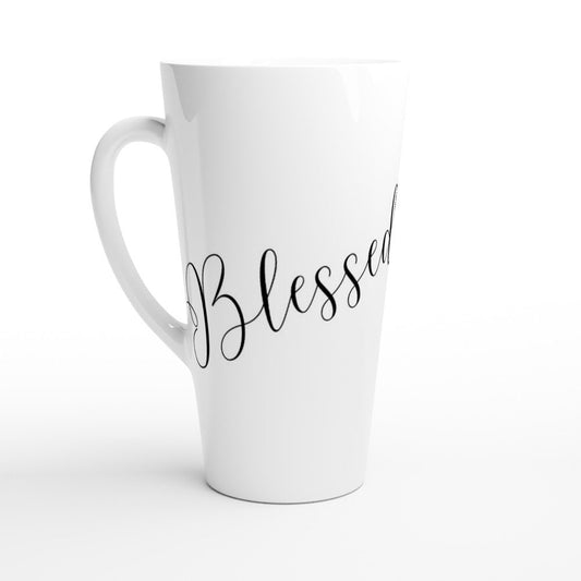 Blessed jumbo latte mug - BoundlessLoveStore - - birthday gift friend - Christian mug gift