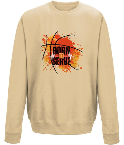 Born to Serve unisex crew neck sweatshirt - BoundlessLoveStore - X-Small - Desert Sand - Christian Sweatshirt - Clothing