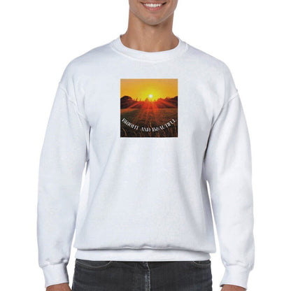 Bright and Beautiful unisex crew neck sweatshirt - BoundlessLoveStore - White - S - Clothing - College Sweatshirt