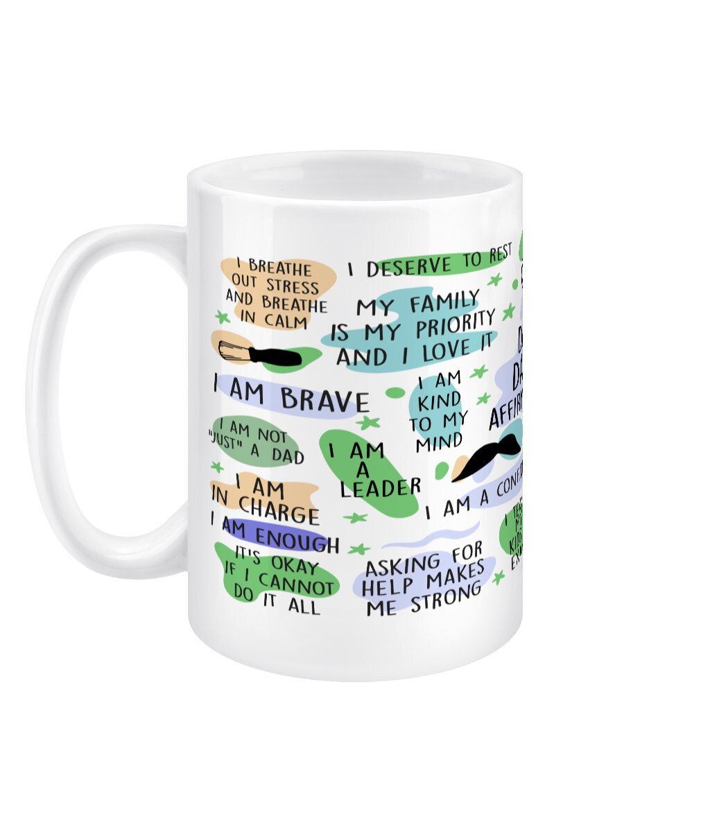 Dad Daily Reminder Jumbo Affirmation Mug - BoundlessLoveStore - Fathers Day - Mental Health - Affirmation Mugs - Gift Idea