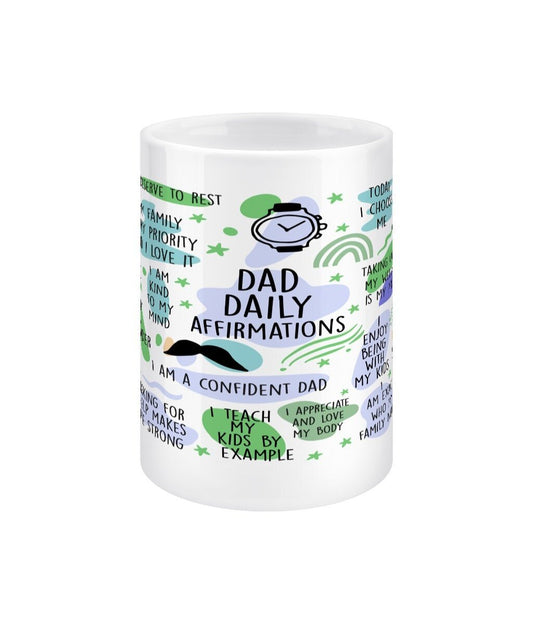 Dad Daily Reminder Jumbo Affirmation Mug - BoundlessLoveStore - Fathers Day - Mental Health - Affirmation Mugs - Gift Idea