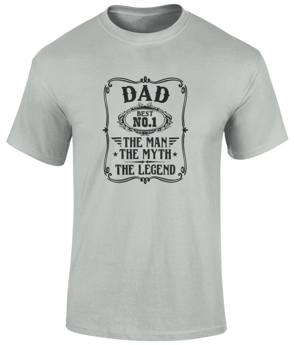 Dad-The Man The Myth The Legend T-Shirt, Father's Day Gift - BoundlessLoveStore - Ash - Small - Clothing - cool dad shirt