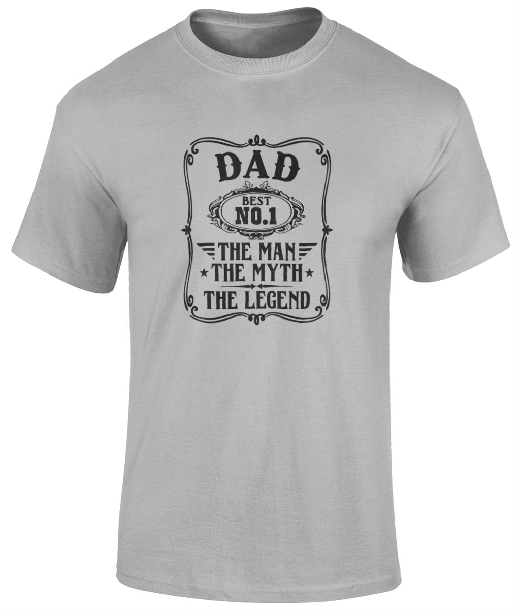 Dad-The Man The Myth The Legend T-Shirt, Father's Day Gift - BoundlessLoveStore - Sports Grey - Small - Clothing -