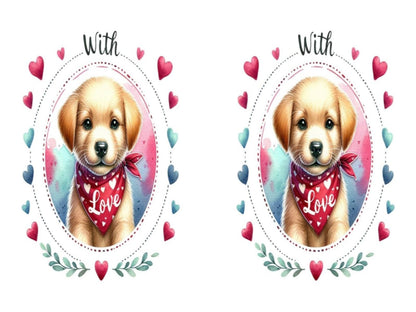 Dog With Love Hearts Valentine's Mug - BoundlessLoveStore - - Drink & Barware - Drinkware- Valentine gift idea