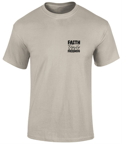 Faith Family Friends Unisex T-Shirt, Faith T-Shirts - BoundlessLoveStore - sand - Small - c