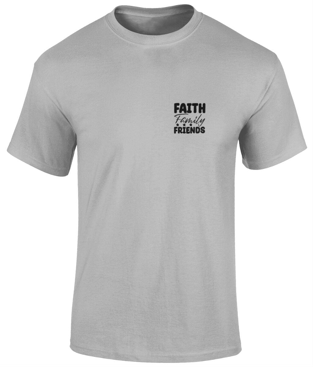 Faith Family Friends Unisex T-Shirt, Faith T-Shirts - BoundlessLoveStore - sports grey - Small -