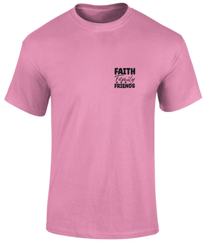 Faith Family Friends Unisex T-Shirt, Faith T-Shirts - BoundlessLoveStore - Azelea - Small