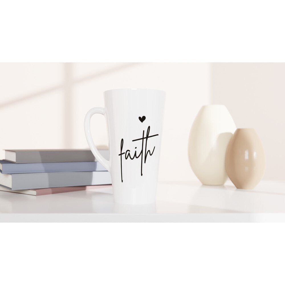 Faith jumbo latte mug - BoundlessLoveStore - birthday gift friend - Christian Faith mug gift- Gift Idea