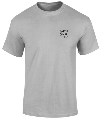 Faith Over Fear Unisex T- Shirt, Faith T-Shirts - BoundlessLoveStore - sports grey - Small - christian t shirts -