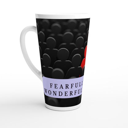 Fearfully and wonderfully made jumbo latte mug - BoundlessLoveStore - - birthday gift friend - Christian mug gift idea- Faith