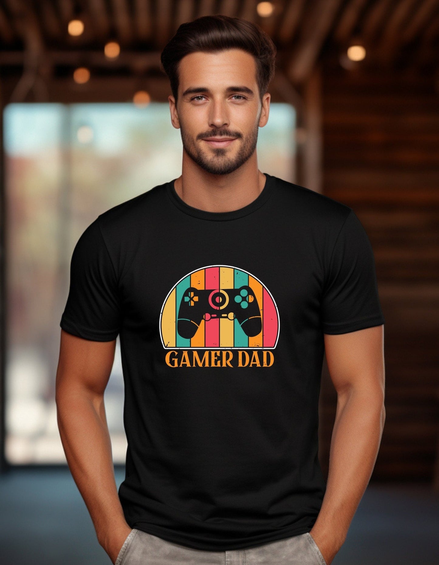 Gamer Dad T-Shirt, Father's Day Gift, Funny Daddy's Tee - BoundlessLoveStore - Black - Small - Clothing - cool dad shirt