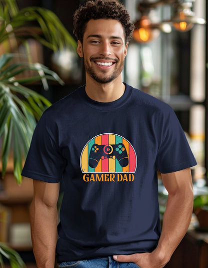 Gamer Dad T-Shirt, Father's Day Gift, Funny Daddy's Tee - BoundlessLoveStore - Navy - Small - Clothing - cool dad shirt