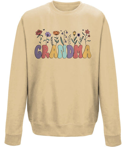 Grandma mother's day  sweatshirt - BoundlessLoveStore - X-Small - Desert Sand - Custom Mom Sweater - Custom Mum Jumper