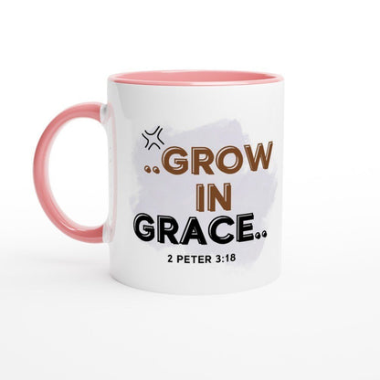 Grow in Grace mug - BoundlessLoveStore - Pink - birthday gift friend - Christian mug gift- Faith Mug- Gift Idea