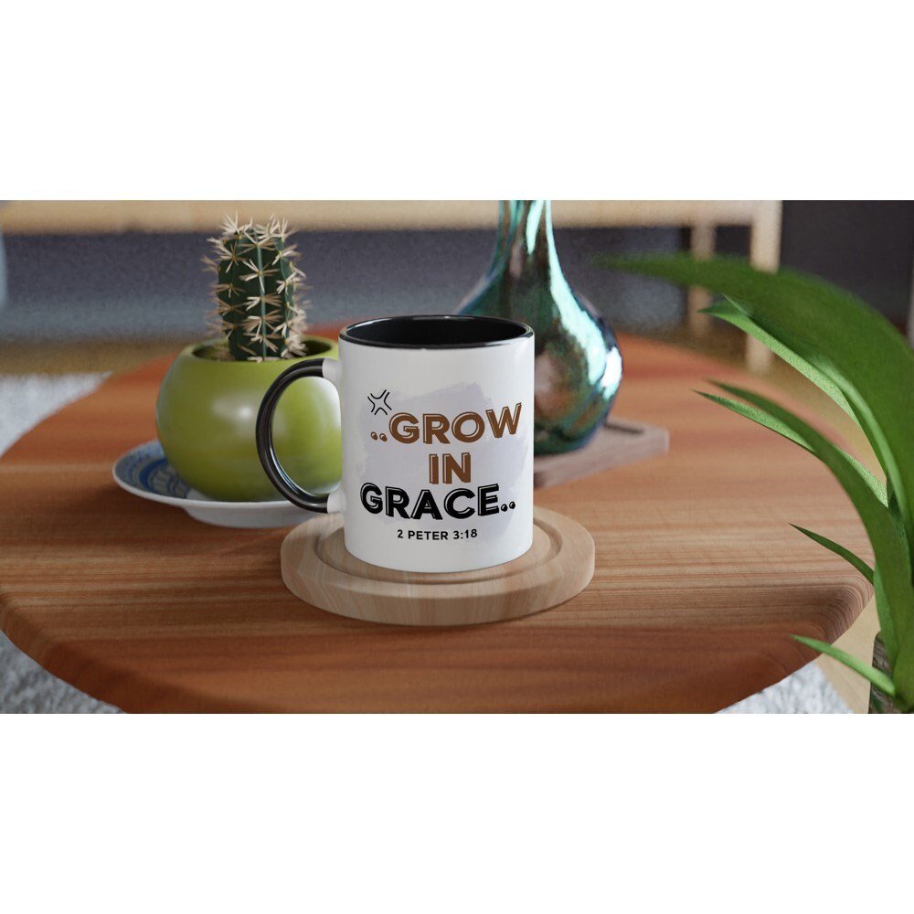 Grow in Grace mug - BoundlessLoveStore - Pink - birthday gift friend - Christian mug gift- Faith Mug- Gift Idea