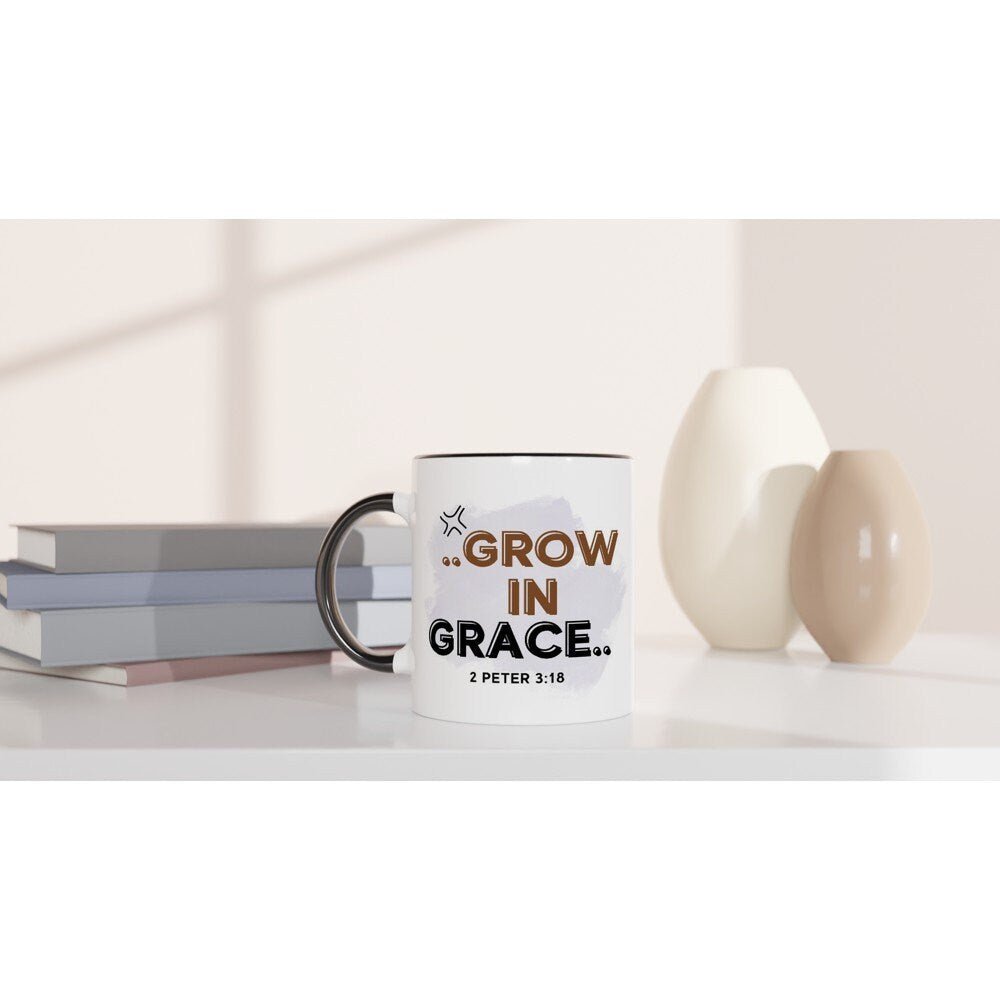 Grow in Grace mug - BoundlessLoveStore - Pink - birthday gift friend - Christian mug gift- Faith Mug- Gift Idea