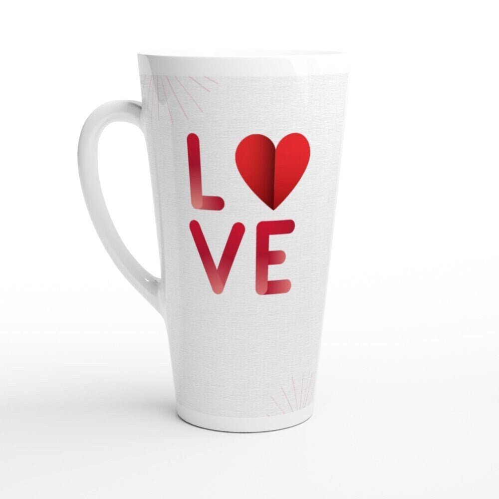 Hearts Love you Valentine's Mug - BoundlessLoveStore -  Drinkware- Valentine gift idea