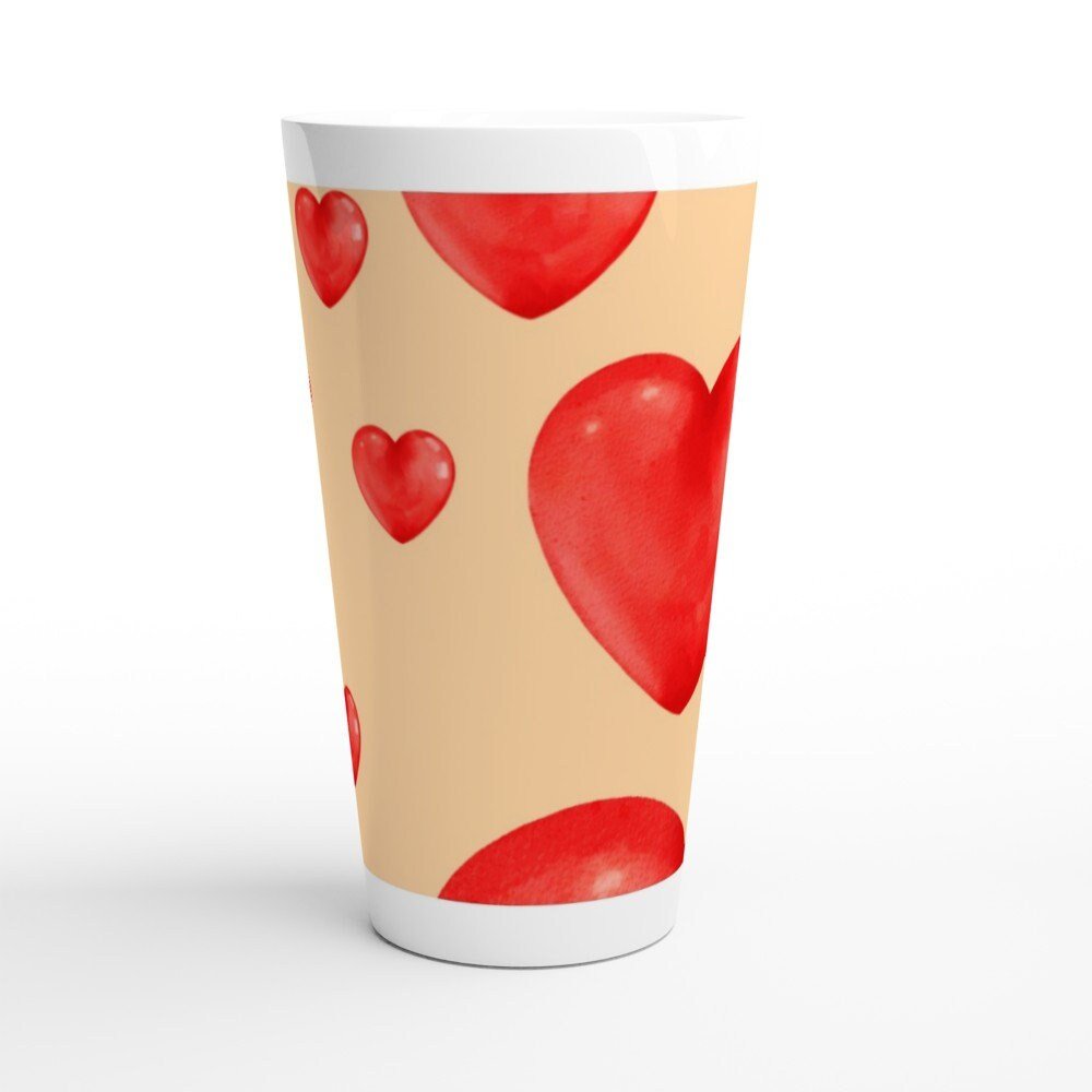 Hearts Love you Valentine's Mug - BoundlessLoveStore -  Drinkware- Valentine gift idea