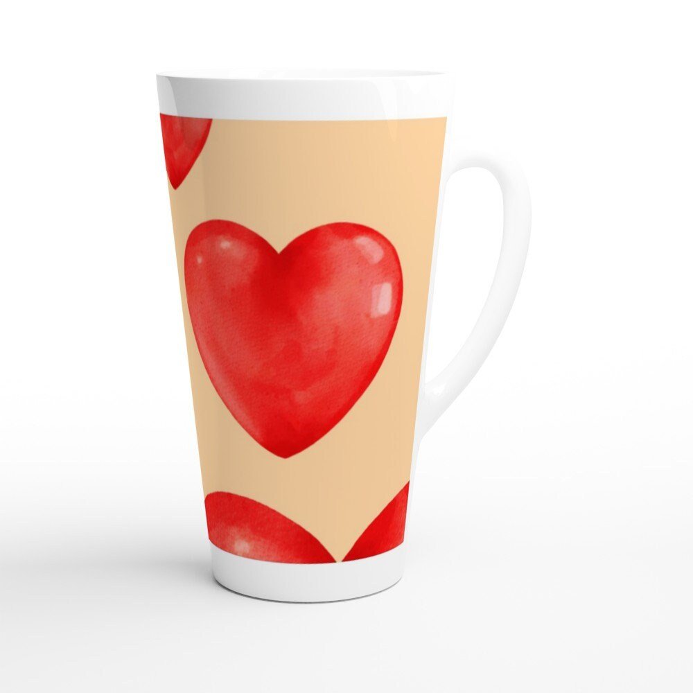 Hearts Love you Valentine's Mug - BoundlessLoveStore -  Drinkware- Valentine gift idea