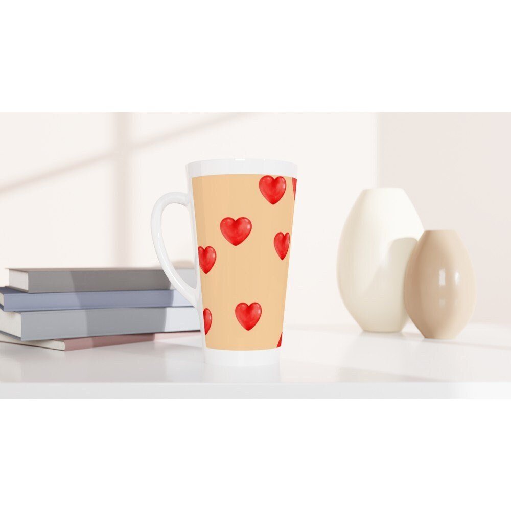 Hearts Love you Valentine's Mug - BoundlessLoveStore -  Drinkware- Valentine gift idea