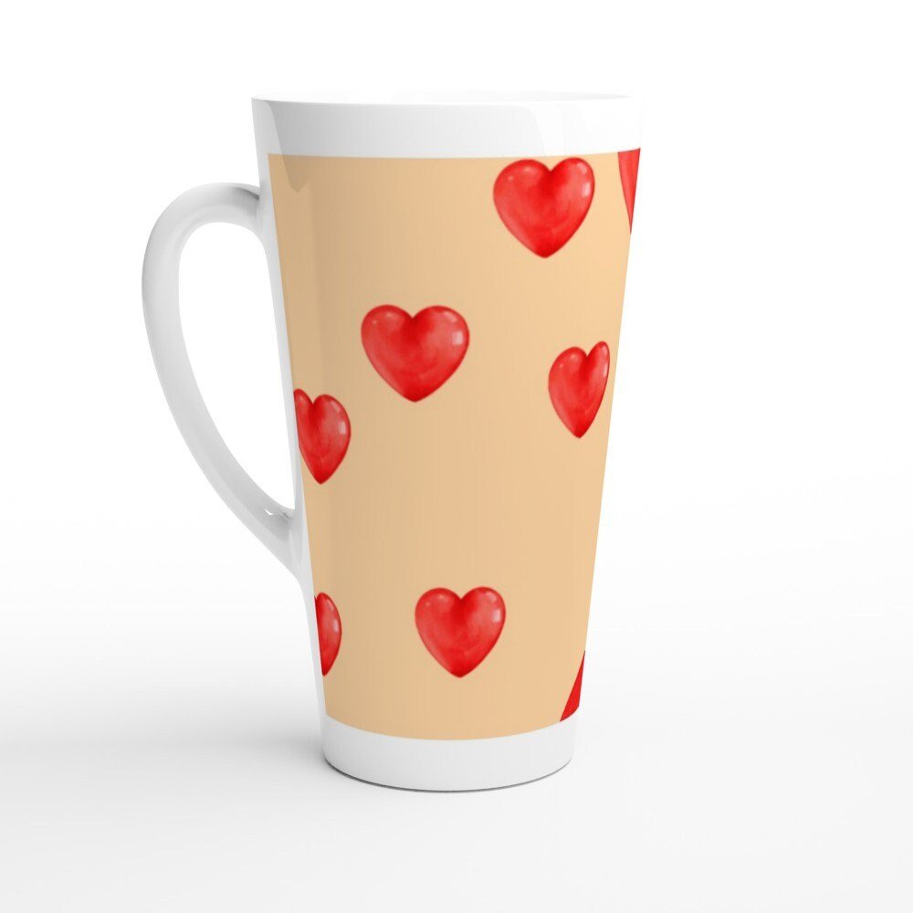 Hearts Love you Valentine's Mug - BoundlessLoveStore -  Drinkware- Valentine gift idea