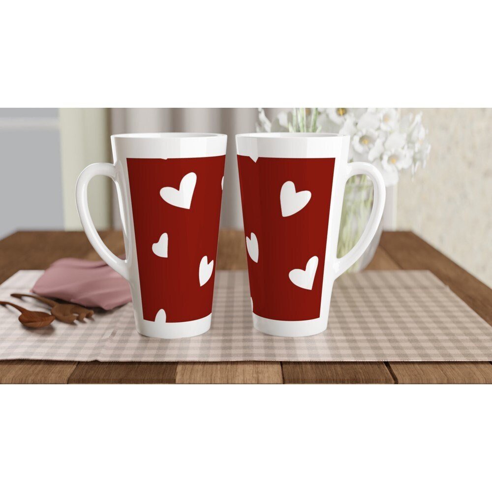 Hearts Love you Valentine's Mug - BoundlessLoveStore -  Drinkware- Valentine gift idea