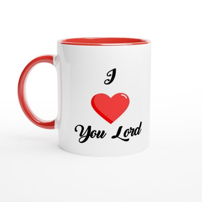 I love you Lord mug - BoundlessLoveStore - Red - birthday gift friend - Christian mug gift