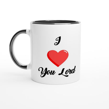 I love you Lord mug - BoundlessLoveStore - Black - birthday gift friend - Christian mug gift