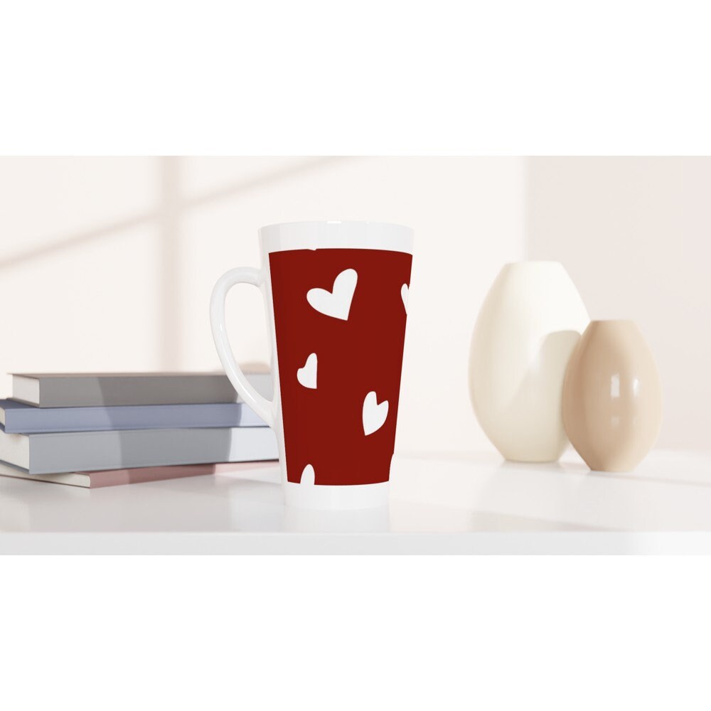 Hearts Love you Valentine's Mug - BoundlessLoveStore -  Drinkware- Valentine gift idea