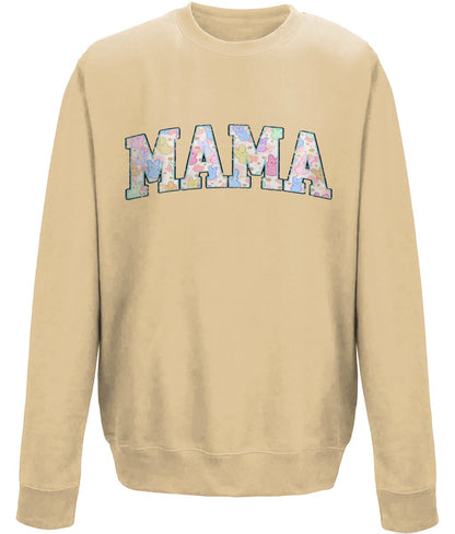 Mama mother's day crew neck sweatshirt - BoundlessLoveStore - X-Small - Desert Sand - Custom Mom Sweater - Custom Mum Jumper