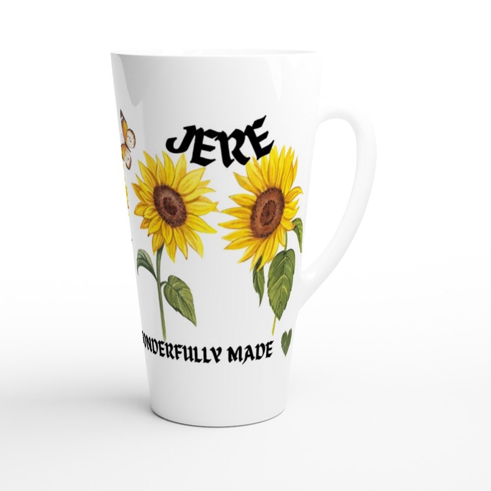 Jere I am fearfully and wonderfully made jumbo latte mug - BoundlessLoveStore - - birthday gift friend - Christian mug gift