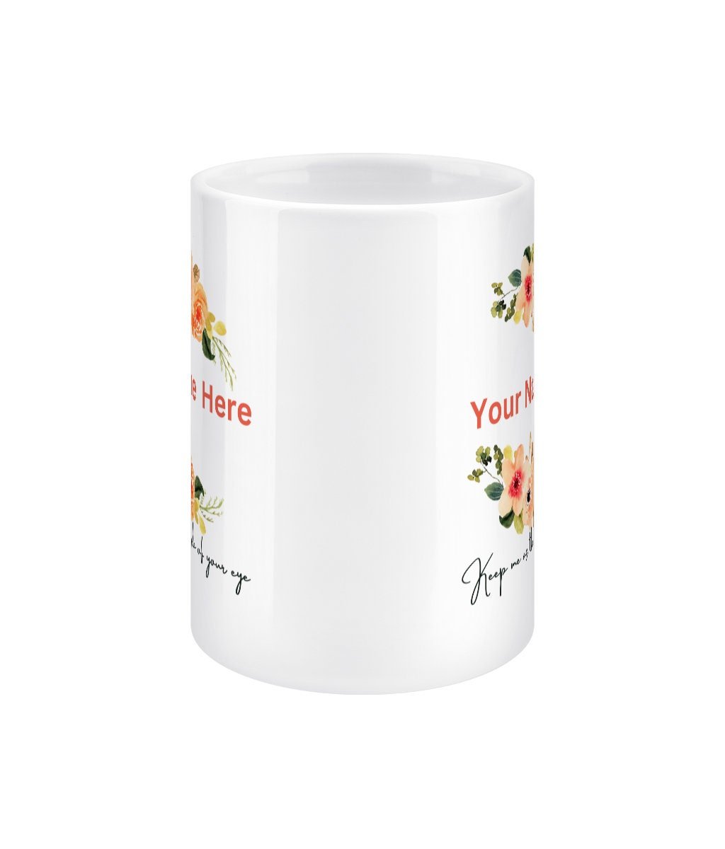 Keep me as the apple of your eye; Personalise this mug by adding your name - BoundlessLoveStore - friend - Christian mug gift