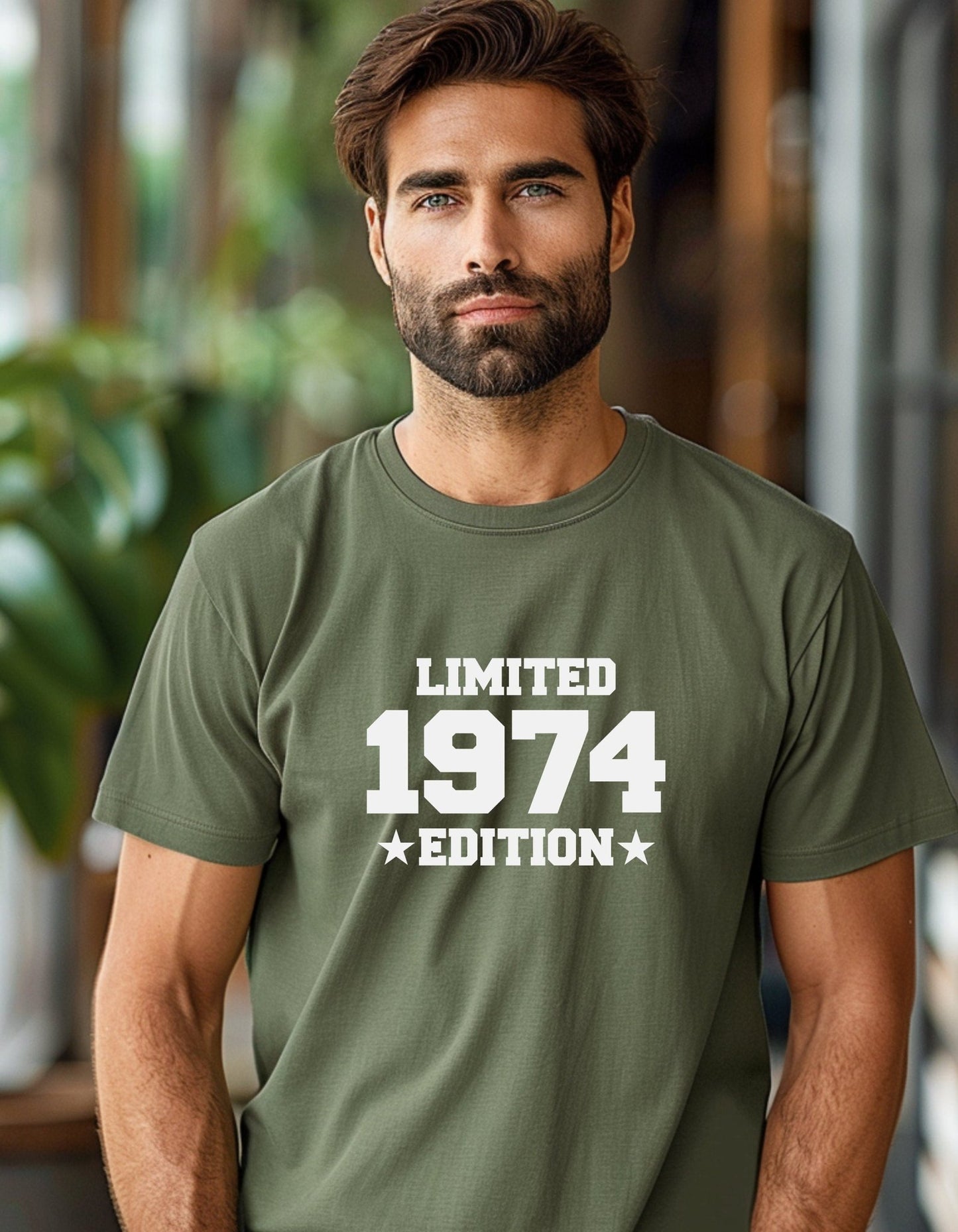 Limited 1974 Edition Tee Shirt, Funny Unisex Tee, 50th Birthday Gift - BoundlessLoveStore - Green - Small - adult t shirt -