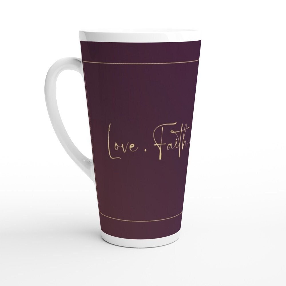 Love Faith Hope Valentine's Jumbo Latte Mug - BoundlessLoveStore - - Drinkware - Etsy ID: 1633359968