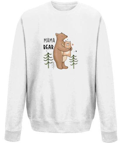 Mama bear mother's day sweatshirt - BoundlessLoveStore - X-Small - White - Custom Mom Sweater - Custom Mum Jumper