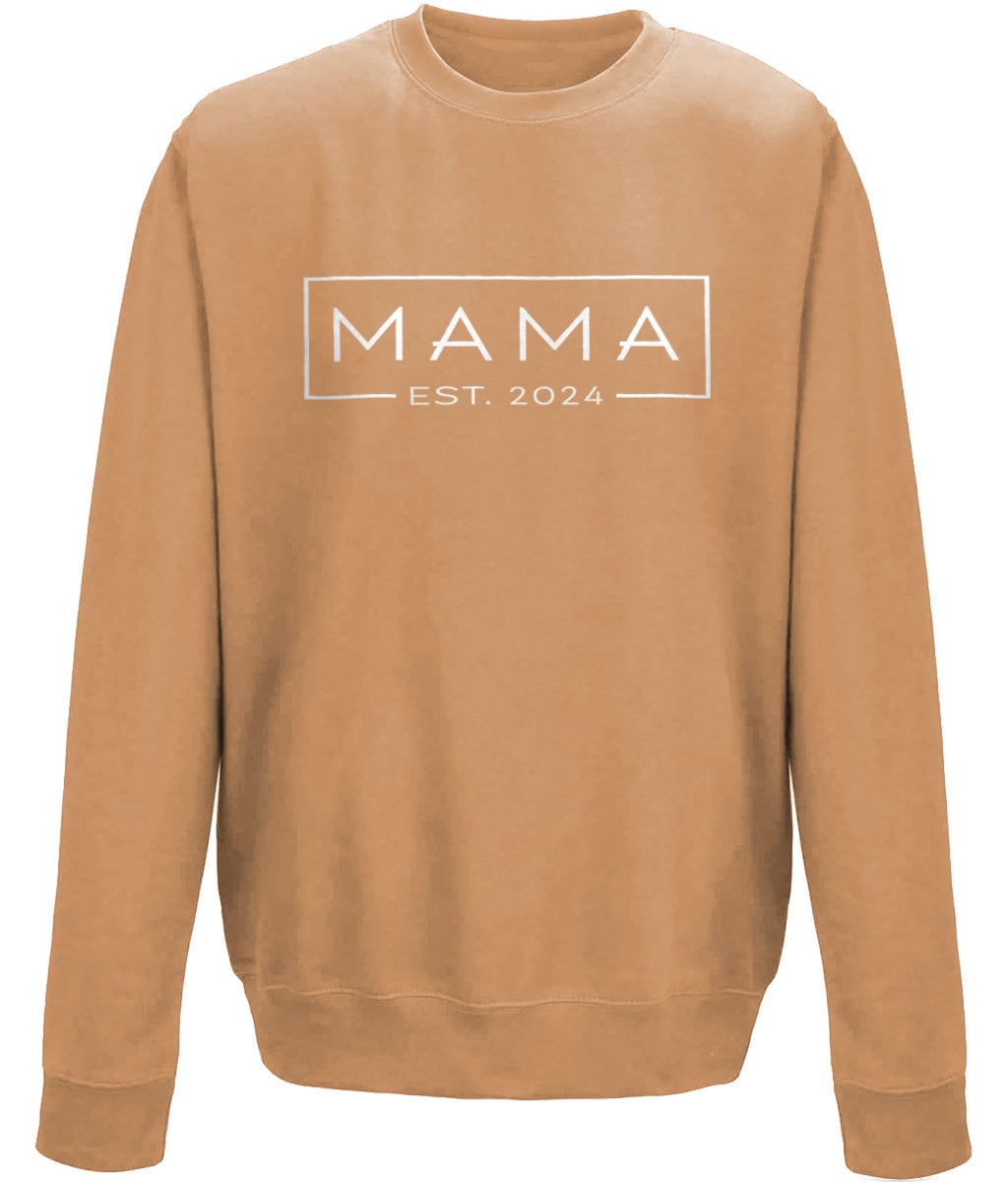 Mama, mother's day sweatshirt - BoundlessLoveStore - X-Small - Caramel Latte - Custom Mom Sweater - Custom Mum Jumper