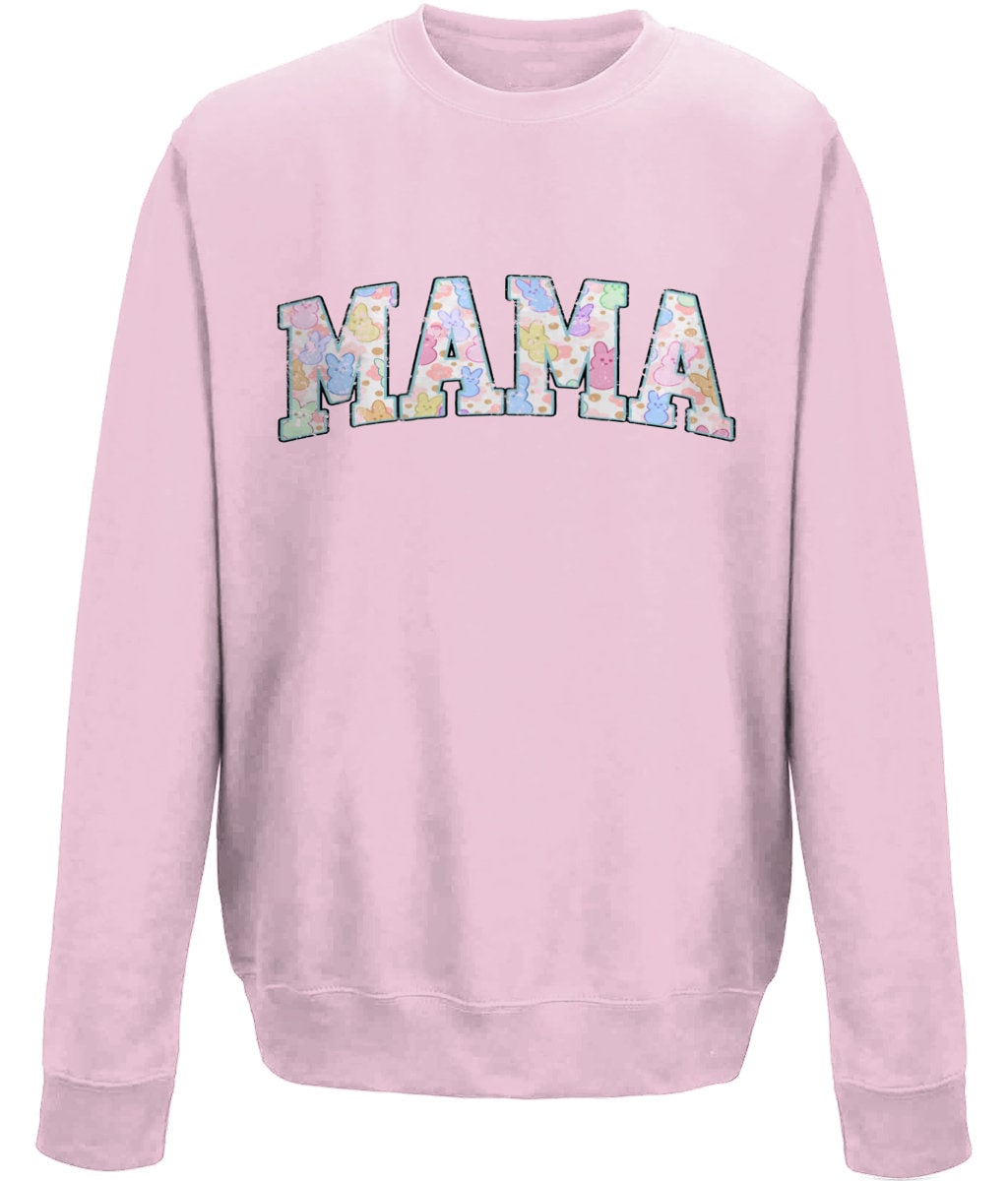 Mama mother's day crew neck sweatshirt - BoundlessLoveStore - X-Small - Dusty Pink - Custom Mom Sweater - Custom Mum Jumper