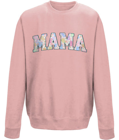 Mama mother's day crew neck sweatshirt - BoundlessLoveStore - X-Small - Dusty Pink - Custom Mom Sweater - Custom Mum Jumper