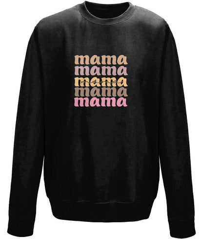 Mama mother's day crew neck sweatshirt - BoundlessLoveStore - X-Small - Purple - Custom Mom Sweater - Custom Mum Jumper