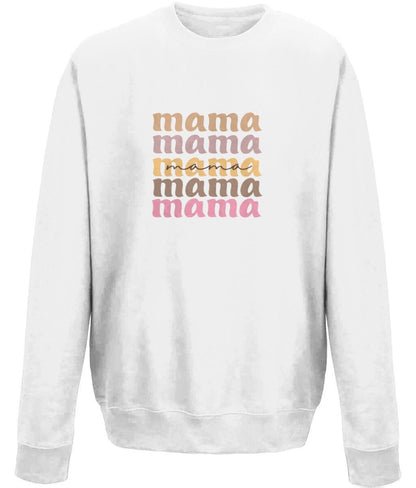 Mama mother's day crew neck sweatshirt - BoundlessLoveStore - X-Small - Purple - Custom Mom Sweater - Custom Mum Jumper