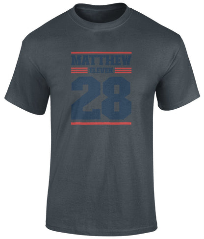 Matthew 11:28 Unisex T-Shirt, Faith T-Shirts - BoundlessLoveStore - Charcoal - Small - christian t shirts - christian tee