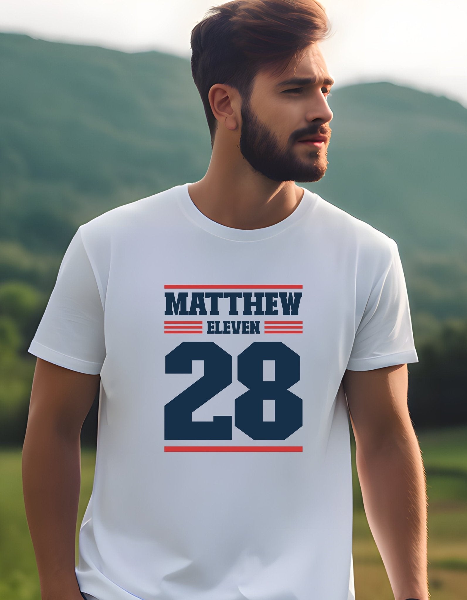 Matthew 11:28 Unisex T-Shirt, Faith T-Shirts - BoundlessLoveStore - White - Small - christian t shirts - christian tee shirts