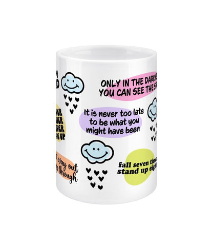 Mental Health Daily Reminder Jumbo Affirmation Mug - BoundlessLoveStore - - Affirmation Mugs - Affirmations Gift