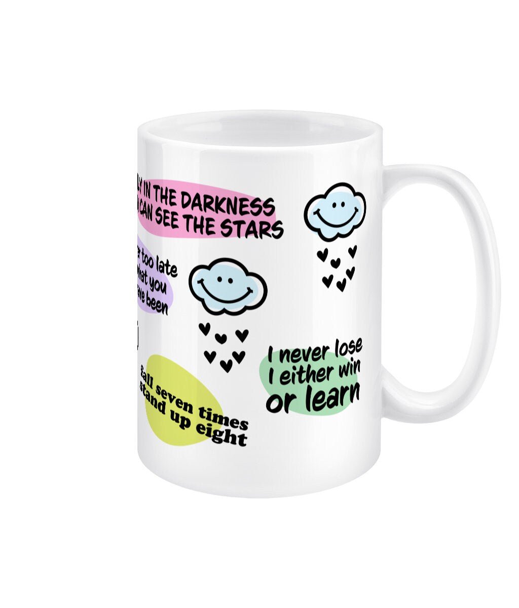 Mental Health Daily Reminder Jumbo Affirmation Mug - BoundlessLoveStore - - Affirmation Mugs - Affirmations Gift