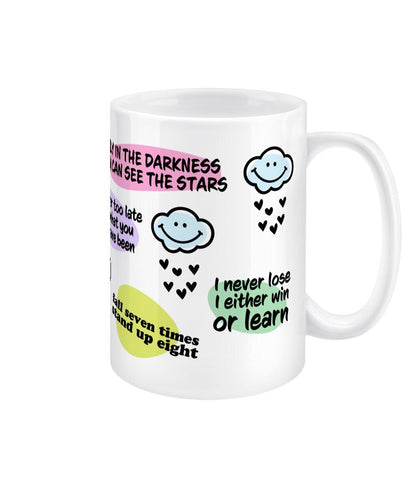 Mental Health Daily Reminder Jumbo Affirmation Mug - BoundlessLoveStore - - Affirmation Mugs - Affirmations Gift