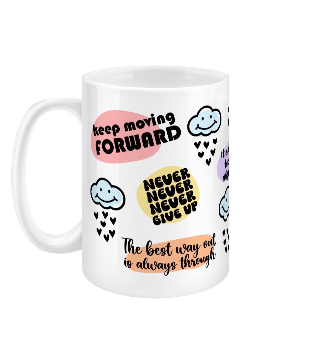 Mental Health Daily Reminder Jumbo Affirmation Mug - BoundlessLoveStore - - Affirmation Mugs - Affirmations Gift